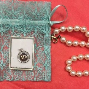 Alpha Gamma Delta Sterling Silver Charm